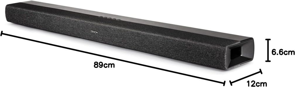 Denon Dolby Atmos Soundbar – DHT-S217, Slim Home Theater Speaker