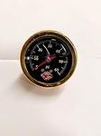 Harley Brass Oil pressure gauge 0-60 (Black)