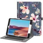 FINTIE Case for iPad 9th / 8th / 7th Generation (2021/2020/2019) 10.2 Inch - [Corner Protection] Multi-Angle Viewing Stand Cover with Pocket & Pencil Holder, Auto Wake Sleep, Blooming Hibiscus