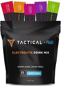 Tactical Hydration Powder, Instant Electrolytes, Reduce Fatigue, Prevent Dehydration, Eliminate Cramps (Variety Pack, 25 Stick Packs)
