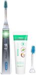 emmi-dent Platinum Electric Ultrasonic Toothbrush (White Starter Set) I Ideal for Sensitive Teeth & Gums I Optimal Tooth Brushing Without Scrubbing I Up to 15 Days of Battery Life