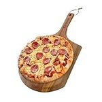 Chef Pomodoro Acacia Pizza Peel, Lightweight Wooden Pizza Paddle and Serving Board for Baking Homemade Pizza and Bread, Pizza Spatula Gourmet Luxury Outdoor Pizza Oven Accessories (12-Inch)