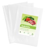 Gokilife Vacuum Sealer Bags - 15x20cm 100 Bags Commercial Grade Textured Food Vacuum Sealer Bag, Thick Embossed Bags Upgrade Design Pre-Cut Bag BPA Free for Food Storage and Sous Vide Cooking