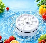 Cordless Rechargeable Fruit and Vegetable Cleaner, Portable Electrolytic Purifier with Titanium Technology for Fruits, Vegetables, Meat, Seafood (4.3" x 2.8")