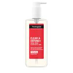 Neutrogena Clear & Defend+ Face Wash (1x 200ml), Purifying Facial Wash for Acne-Prone Skin with Salicylic Acid and AHA/PHA, Fragrance-Free Face Wash for Spot-Prone Skin to Help Prevent Breakouts