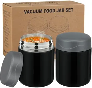 wiwens 12oz 2 Pack Insulated Food Jar Set for Kids Soup Thermo Hot Food Lunch Container Wide Mouth Leak Proof Stainless Steel Vacuum Bento Box for School Office Travel Outdoors