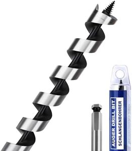 1-3/8" X 39.37" Auger Bit for Wood, 35x1000mm Extra Long Auger Drill Bit