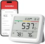 SwitchBot Meter Pro CO2 Indoor Air Quality Monitor 5-in-1, CO2 Alarm, Large Display, Bluetooth Air Quality Tester for Home, Office, 2-Year Data Storage