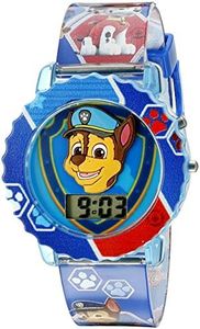 Accutime Paw Patrol Kids' Digital Watch with Blue Case, Comfortable Blue Strap, Easy to Buckle - Official 3D Character on the Dial, Safe for Children - Model: PAW4015, Blue, Digital