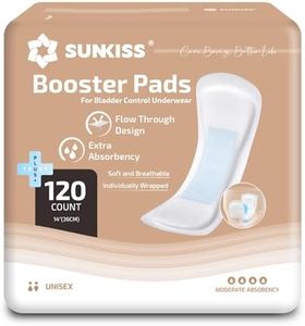 SUNKISS Trustplus Incontinence Booster Pads 14” for Women and Men, Extra Absorbency for Adult Incontinence Underwear and Diapers, Odor Control, 120 Count (4 Pack of 30)