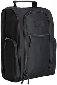 Goloni Golf Shoe Bag For Men Women Travel Shoe Bag Sport Shoe Carrier Bags with Side Accessory Pockets for Socks, Tees, Golf Balls, Black, Golf