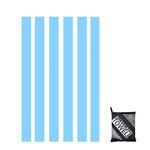 160x90cm Light Blue Stripe Beach Towels in a Bag Large Microfibre Thin Beach Towel for Adults,Quick Dry Sand Free Light Bath Towel Pool Towel for Mens Women,Bathroom,Holiday,Yoga,Gym Sports,Swimming