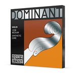 Thomastik-Infeld 135B Dominant Violin Strings, Complete Set, 135B, 4/4 Size, With Chrome Steel Ball End E String