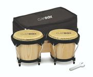 Clapbox Bongo ZHB-1080 (6''+7'') with Padded Bag and Tuning Key, Natural Colour