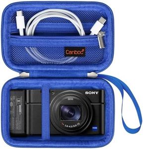 Canboc Carrying Case for Sony RX100 VII/ RX100 VI/ RX100 V/ RX100 IV/ RX100 III Compact Digital Camera, Point and Shoot Vlogging Camera Bag, Zipper Mesh Pocket fits USB Cable, Batteries, Blue