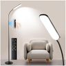 18W Dimmable Lampadaire sur pied, 1800 Lumens LED Lampe sur Pied 2700K à 6500K Températures de Couleur avec Télécommande et Contrôle Tactile et 1H Minuterie, Lampadaire Haut pour Salon Chambre Bureau