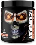 JNX Sports The Curse! Pre Workout Supplement - Intense Energy & Focus, Instant Strength Gains, Enhanced Blood Flow - Nitric Oxide Booster with Creatine & Caffeine - Men & Women | Peach Rings | 50 SRV