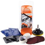 Moonvvin Headlight Restorer Kit Headlight Cleaning Tool to Restore Dull Faded Discoloured Headlights for Car Motorcycle