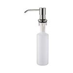 Ibergrif M34027A Sink Dispenser Pump, Kitchen Sink Soap Dispenser Built in 400ml Liquid, 360° Rotation Nozzle, for Bathroom and Dish Lotion Sink, Stainless Steel, Grey