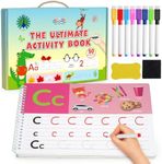 BenBen Preschool Learning Activities, 50 Pages, Tracing Books for Kids Ages 3-5, Kindergarten Workbooks, Toddler Writing Practice, Pre K Busy Book Educational Toys, Autism Learning Materials