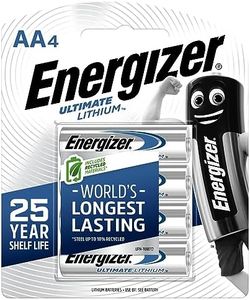 Energizer Ultimate AA Lithium Batteries (4 Pieces)