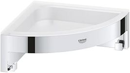 GROHE 41106000 Quickfix Corner Shower Basket, Chrome