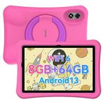 UMIDIGI Kids Tablet G1 Tab 10.1" Android 13 Tablet, 8(4+4)GB+64GB up to 1TB, 2.4/5G WiFi 6 Android Tablets for Kids, 8MP+8MP Dual Camera, Quad-Core, 6000mAh, BT5.0, Educational Games, Parental Control