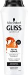 Gliss Kur Total Repair Shampoo (250 ml), hair shampoo smooths the surface of the hair and provides an effective repair, care shampoo ensures up to 85% less hair breakage