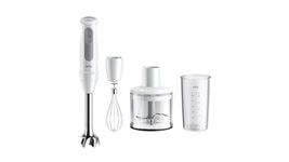 Braun MultiQuick 5 Hand Blender 1000W with Beaker, 500ml Chopper, Whisk, PowerBell VPlus, 21 Speeds, SplashControl for Chopping, Masala Grinding, Chutney, Puree, Smoothie, Soup, Shake MQ50236M