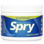 Spry Xylitol Gum, Natural Peppermint, 100 Count - Great Tasting Natural Chewing Gum That is Aspartame-Free, Promotes Oral Health, and Fights Bad Breath