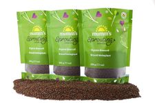 Mumm's Sprouting Seeds - Broccoli - Large Share Pack - Certified Organic Seed | Non-GMO | High Germination - 3 x 200 g - Resealable Bag