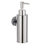 BGL Wall Mounted 304 Stainless Steel Soap Dispenser for Bathroom Kitchen Home Decor (Round, Chrome)