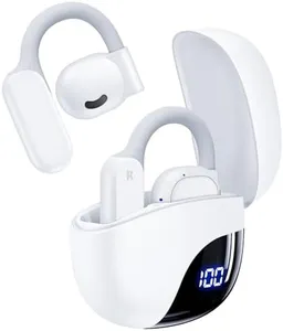AI Translation Earbuds Real Time 164 Languages 80H Playtime Translator Ear Buds Audifonos Traductores Inglés Español Wireless Earphones Bluetooth Headphones for Travel Business Meeting Learning White