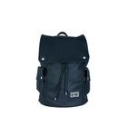 MONKEY TROOPERS Drip Backpack - Durable Water-Resistant Leather, Fits 15.6-inch Laptop, Accessory & Main Compartments, 21L Capacity (Black)