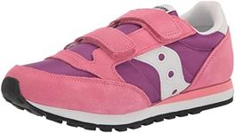 Saucony Jazz Double Hook and Loop Sneaker, Pink/Purple, 12 US Unisex Big Kid