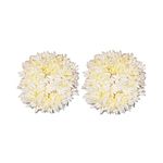 2 Pcs Artificial Hair Gajra Bands, Bun Floral Hair Styling Bride Juda, Fragrence Hair Accessories, Artificial White Flower Gajra For Hair, Hair Accessories for Women Girls