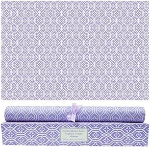 SCENTORINI 15 Sheets Drawer Liners for Dresser Lavender Scented Drawer Liners Drawer Paper Liner 14.3x19.5 Inch Sheets Scented Paper Sheets for Closet Drawers (Lavender)