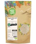 Wholefood Earth Organic White Teff Flour – 1 kg | Raw | GMO Free | Vegan | High Fibre | Source of Protein | Certified Organic
