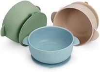 PandaEar 3 Pack Baby Bowls with Suc