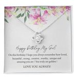 FABUNORA 925 Sterling Sliver Chain Pendant & Necklace Romantic Gift To My girlfriend, Pendant Set For Girls With Message Card, White Heart