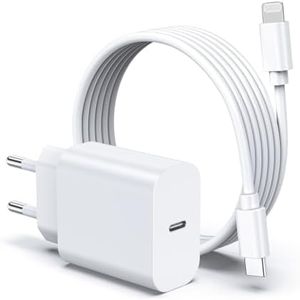 MEROM PD 3.0 Caricatore Alimentatore Rapido 30W USB C Porta Singola Caricabatterie per iPhone Apple 14 13 12 Pro Max mini SE Caricabatteria Adattatore e Cavo
