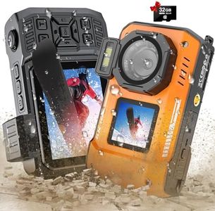 6K25FPS 64MP Digital Camera with 32GB Card Rugged Waterproof Dustproof Shockproof Dual-Screen Selfie 16FT Underwater Camera for Snorkeling Autofocus Point and Shoot Digital Camera