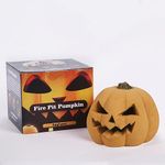 heyfurni Gas Fireplace Pumpkin Logs,Firepit Pumkin Logs,Ceramic Wood Logs for Indoor or Outdoor Gas Insets,Vented,Ventless,Propane,Electric,Ethanol,Gel-Ethanol,Halloween Decoration 14cm