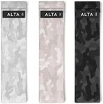 ALTA Booty Bands for Women - Premium Non-Slip Fabric Resistance Bands for Working Out - Cloth Resistance Bands for Legs, Fabric Exercise Bands, Leg Bands for Working Out Women, Looped Hip Bands Set