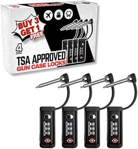 Cedar Mill Fine Firearms TSA Approved Gun Case Lock – Durable, Cut-Resistant Security TSA Locks for Gun, Pistol, Revolver Case or Firearms – Child-Safe Trigger Locks for Rifles and Shotguns - Black 4