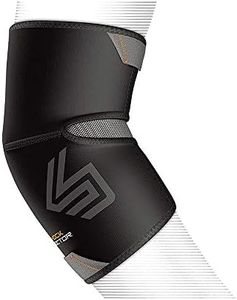 Shock Doctor Elbow Compression Sleeve with Extended Coverage (Black), Mens, 831-01-33, Black, Medium