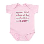 CafePress - IVF Lousy T-Shirt Infant Bodysuit - Cute Infant Bodysuit Baby Romper Petal Pink