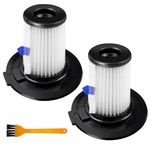 2Pcs HEPA Filters Replacement for VonHaus 2 In 1 Stick for Vac 07/200 07/796 Vacuum Cleaner Parts with 1 Cleaning Brush