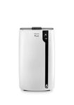 De'Longhi 3-in-1 Portable Air Conditioner, Dehumidifier & Fan + Remote Control & Wheels, 500 sq ft, Large Room, 6800 (DOE) / 12000 BTU (Ashrae), White, PACEX270LN