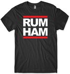 Daytripper Clothing Rum Ham Mens Funny Slogan T-Shirt -Large-Black